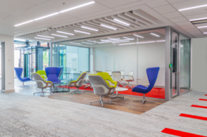 Photo of nicely decorated office with comfy chairs