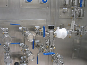 Taps and knobs in production line